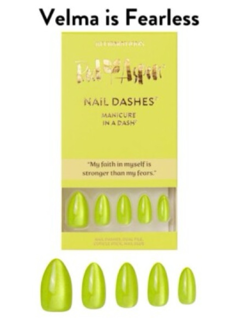 Red Aspen Nail Dashes Press-On Nails — Velma Is Fearless